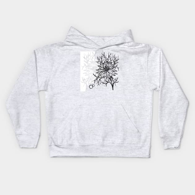 Love in a mist Kids Hoodie by Art by Taya 